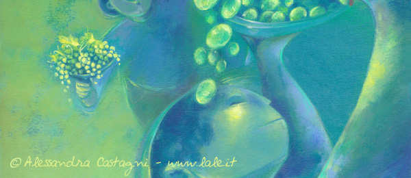 Titolo: Passione di vite (pastelli secchi) 